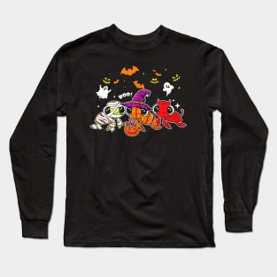 Halloween Costume Pumpkin Bat Ghost Turtle Lovers Gift Idea Long Sleeve T-Shirt